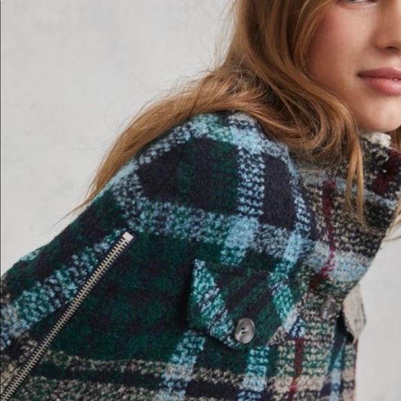 Anthropologie Plaid Capelet One Size - Picture 3 of 5